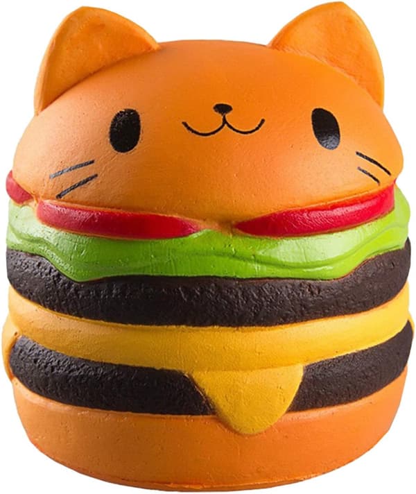 (Katteburger) Langsomt stigende squishy legetøj, Jumbo Squishies Pack Prime
