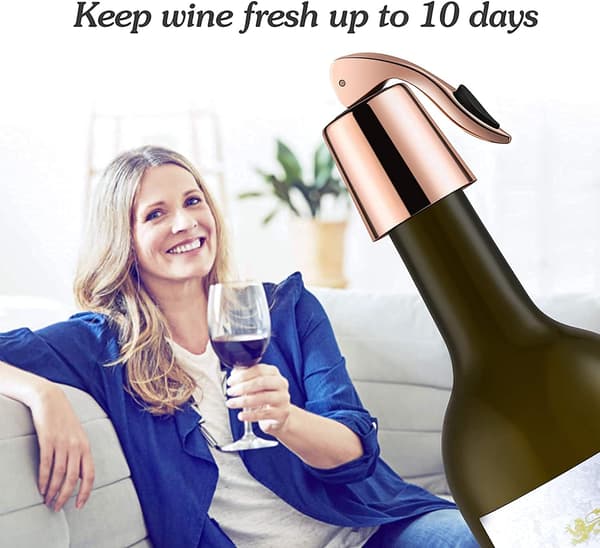 Vinstopsel i rustfritt stål, vinstopsel med sil