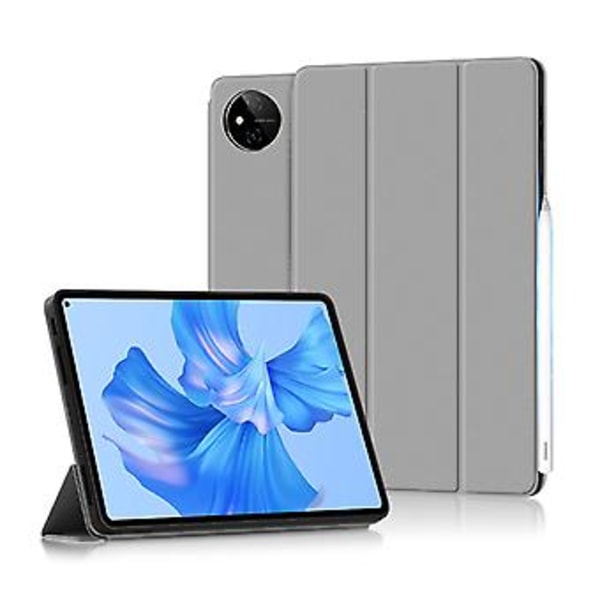 Fullständigt skyddande surfplattafodral PU-skydd Tri-fold för MatePadPro11 (Grå)