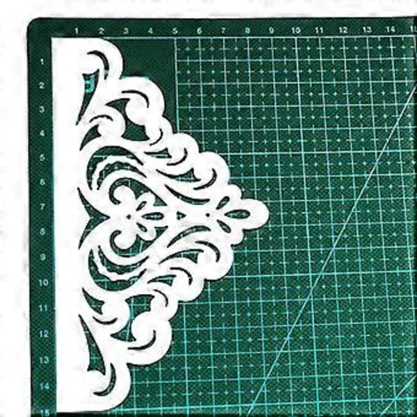 Hjärta Spets Metall Skärformar Schablon DIY Scrapbooking Album Papperskort Mall (MH386)