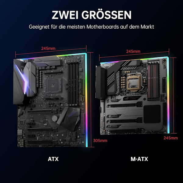 ATX ARGB -emolevy emolevy, 28 RGB osoitteellisesti osoitettavaa 5V 3Pin emolevyn Aura Sync, Ligh