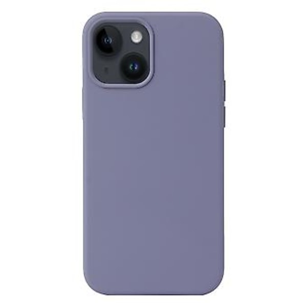 Flytande Silikon Mobilskal för iPhone 15 Plus (Lavendelgrå)