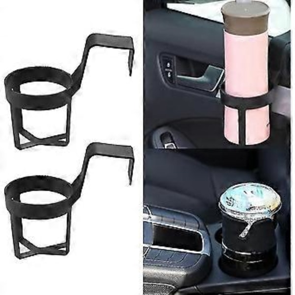 4 kpl Auton Mukiteline Irrotettava Auton Ilmastointiaukon Mukiteline Musta Auton Juomateline
