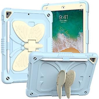 PC + Silikonfodral för iPad 9.7 2018 & 2017 / Pro 9.7 tum (Blå)