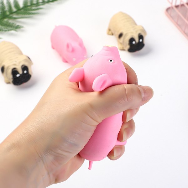 （Pink Pig）Stressaflastende Legetøj Klem Legetøj Lille Gris, Sanse Klem Legetøj, Blødt Klem Legetøj til Fritid