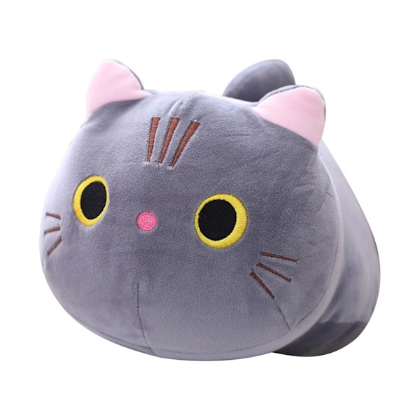 35cm Lång Bomulls-Buddy Söta Katt 3D Docka Plysch Leksak Mjuk Fylld Sova Kudde