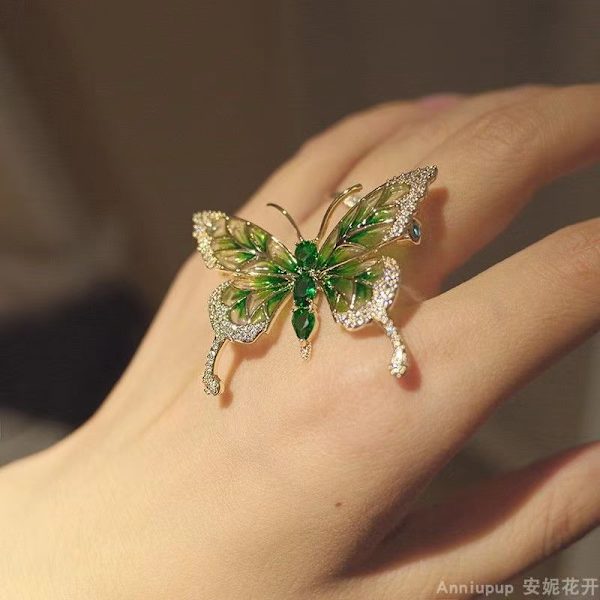 Emalj Butterfly Brosch (3 st)