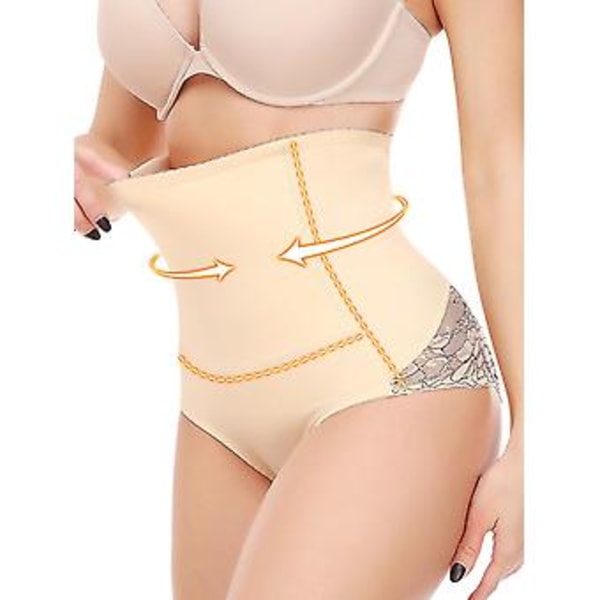 Butt Lifter Spetsar Hög Midja Kvinnor Byxor Mage Sculpting Plus Size Butt Tights ( )