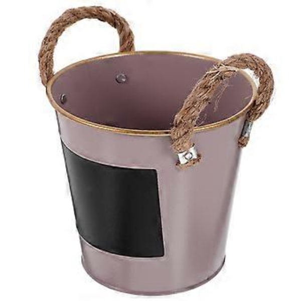 Sukulent Planter Liten Blomkruka Järn Blombehållare Vintage Blomkruka (Lila)