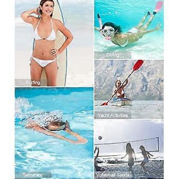 Bikini Baddräkt för Kvinnor Triangel String Halter Tvådelad Baddräkt Set
