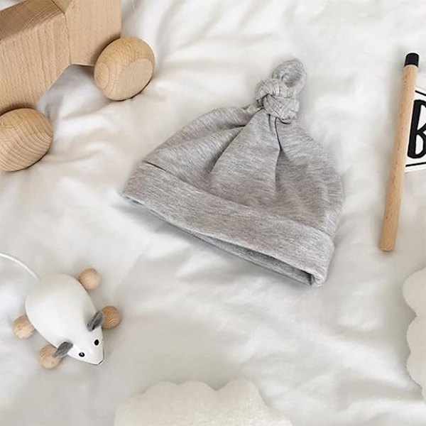4 stk. Baby Beanie Nyfødt Toddler Blød Sød Strikket Hat Sygehus