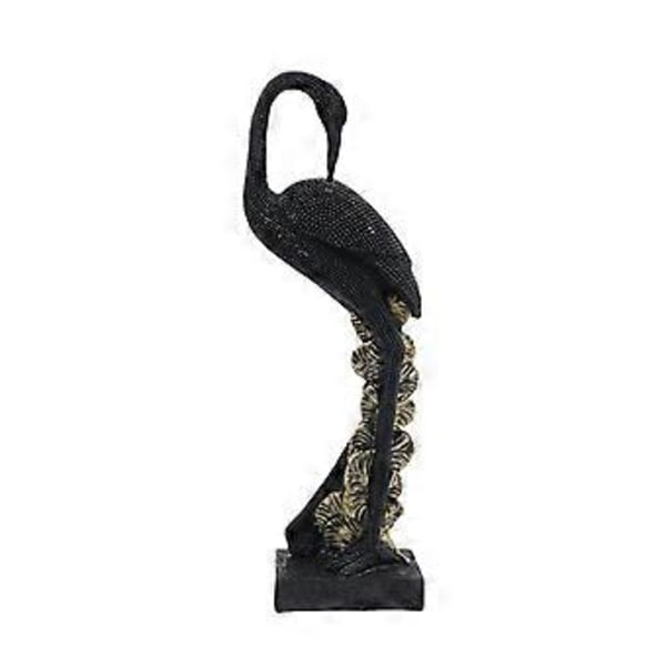 Trana Staty Djurskulptur Display Mode Samlarobjekt Konst Figur Ornament för Hotell Inredning Accenter Hylla Restaurang (Nedre Huvud Svart)