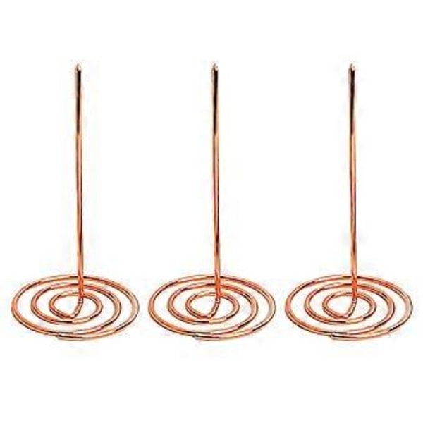 3 stk. Spork Kvitteringsholder Spyd Dokument Noter Holder Restaurant Check Spindel Papir Memo Holder