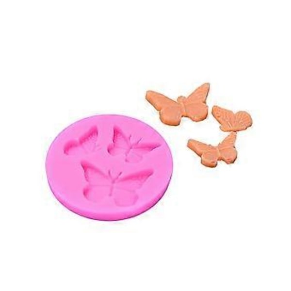 Blomst/Sommerfugl Form Slikforme Silikoneform Kagedekorationsværktøjer Fondantform Chokoladeforme Bageudstyr (Style7)