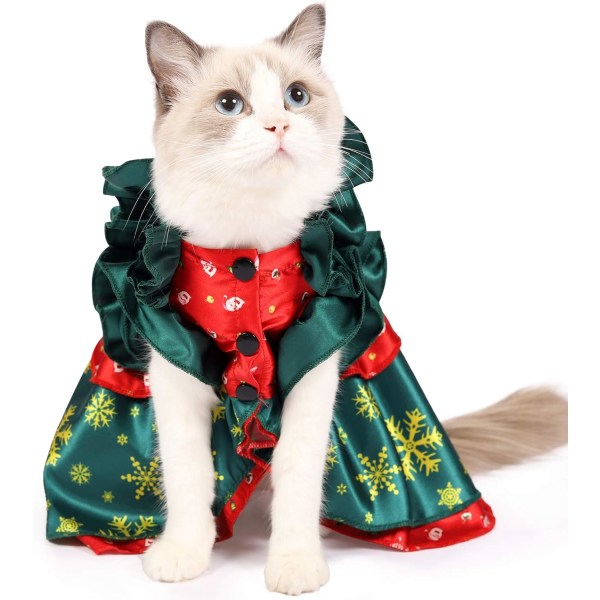 Kitten Christmas Costume - Small and Medium Size Pet Party Costum