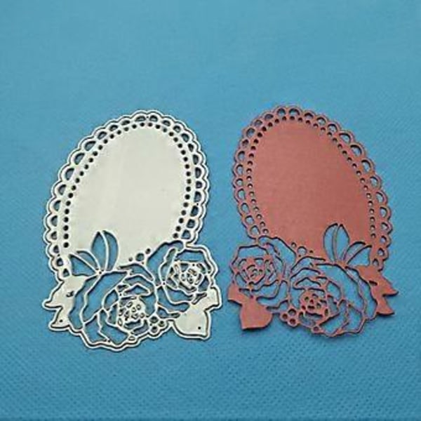 Makeup Spejl Metal Skæreforme Stencil DIY Scrapbooking Album Papir Skabelon