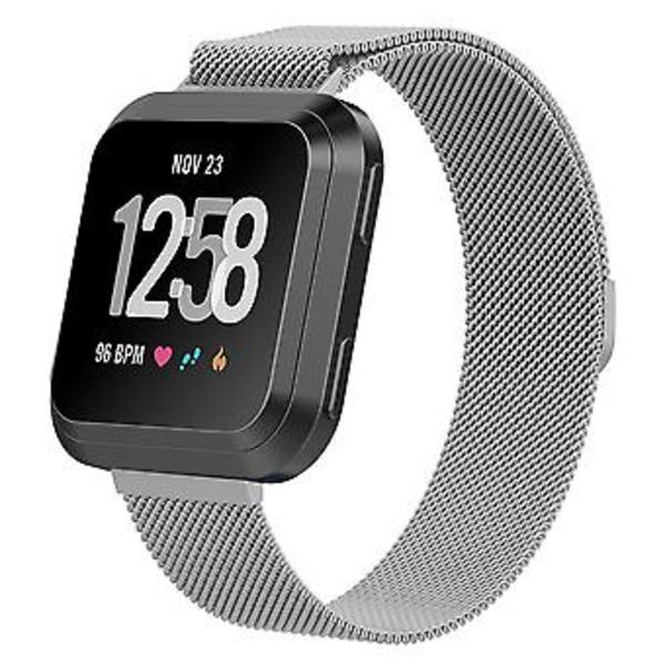 Armband för Fitbit Versa 2 / Fitbit Versa / Fitbit Versa Lite (Silver)