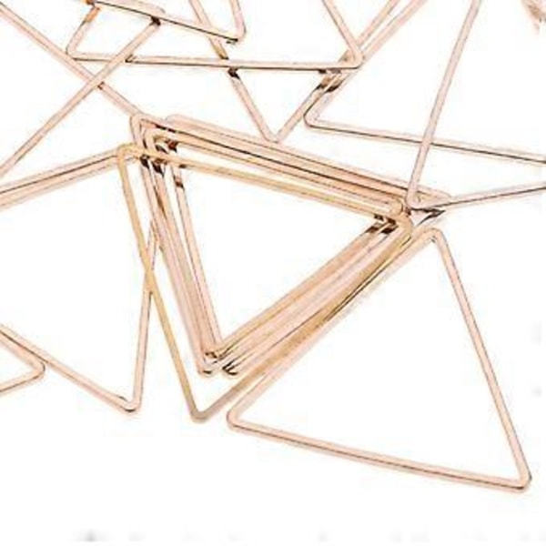 20 kpl Geometrisia riippuvia korvakorujen nastoja riipus roikkuu DIY (Kultainen kolmio 20mm)