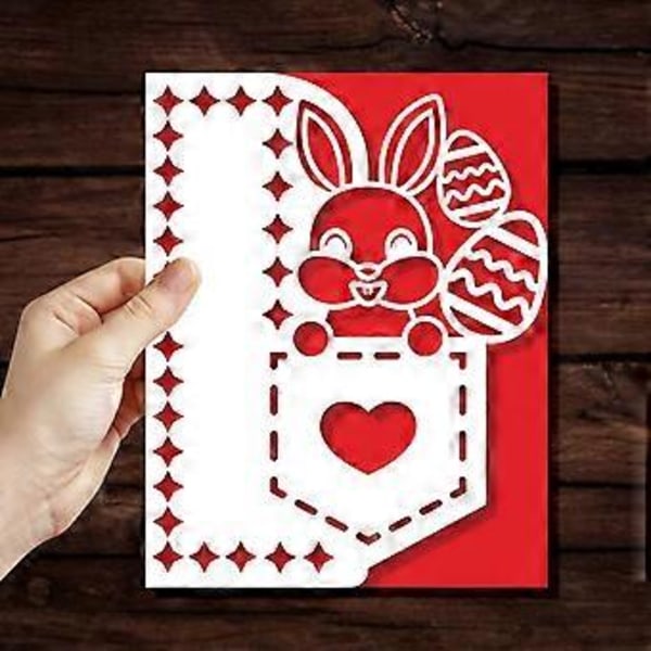Pääsiäispupun Metalliset Leikkausmuotit Stencil DIY Scrapbooking Album Paper Card Template Muotti Prässäys Käsityö Koristelu