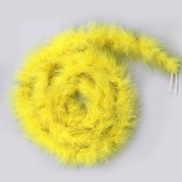 Fluffy Feather Boa Craft Dekoration 2M Lang - Gul