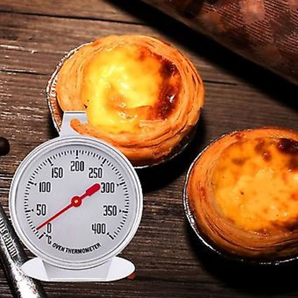 Ovntermometer i rustfrit stål, temperaturmåler til køkkenmad ( )