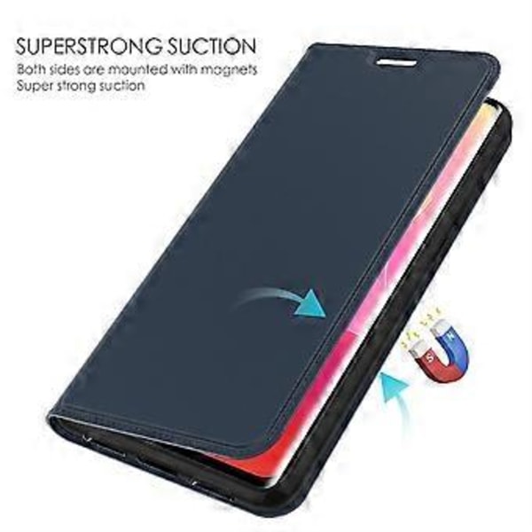 Skal för Xiaomi Redmi K70 Ultra i PU-läder med kortfack, stativ och magnetiskt lås (Stil B)