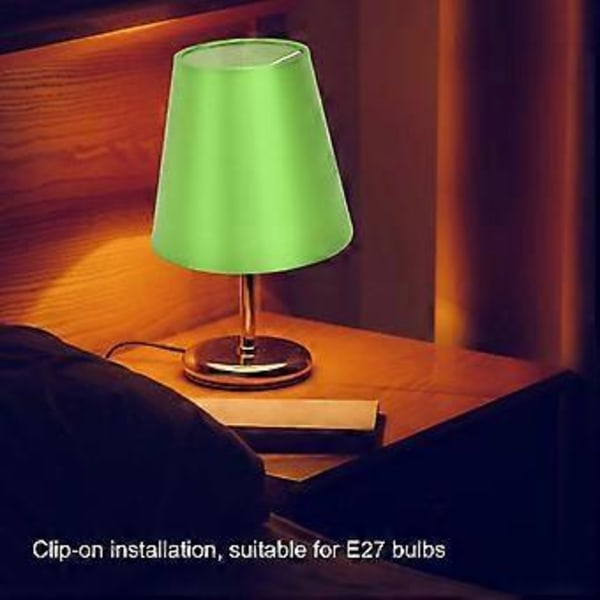 6 st E14 Lampskärm Tyglampskärm Bordslampa Taklampskärm för Sovrum Vardagsrum Fluorescerande Grön PX157