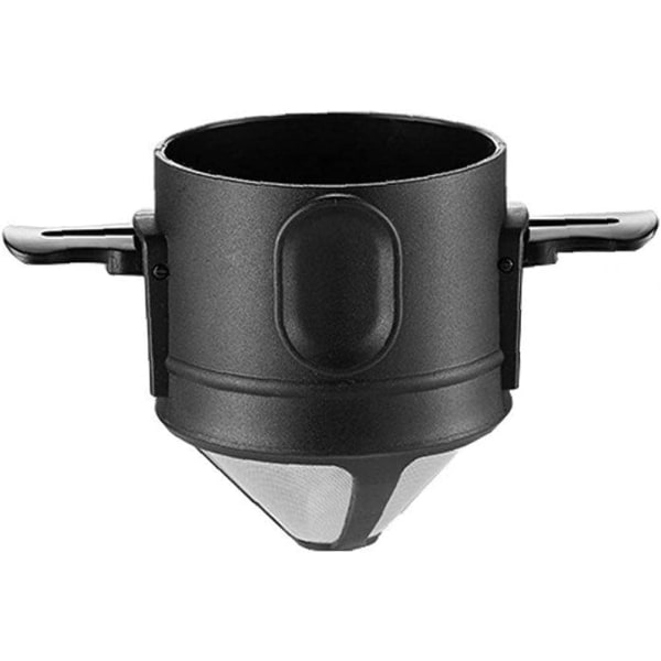 Kaffe Filter, Bærbar Rustfrit Stål Sammenklappelig Kaffe Dryp T