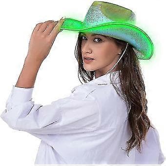 Valaiseva Space Cowboy Cowgirl -hattu (vihreä)