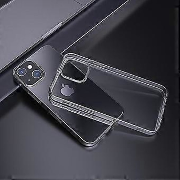 Läpinäkyvä pehmeä TPU-puhelinkotelo, yhteensopiva iPhone 13 13pro pro max mini -puhelimien kanssa (iPhone 13 Pro Kirkas Läpinäkyvä)