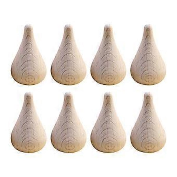 8 st DIY Blank Vattendroppsmodell Ornament Obehandlade Bokmodeller Leksak för Barn