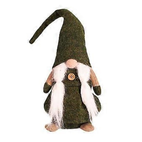 Joulutonttu Ruotsalainen Skandinaavinen Joulupukki Tomte Nisse Kodin Pöytäkoriste Pehmolelu Joululahja (Vihreä)