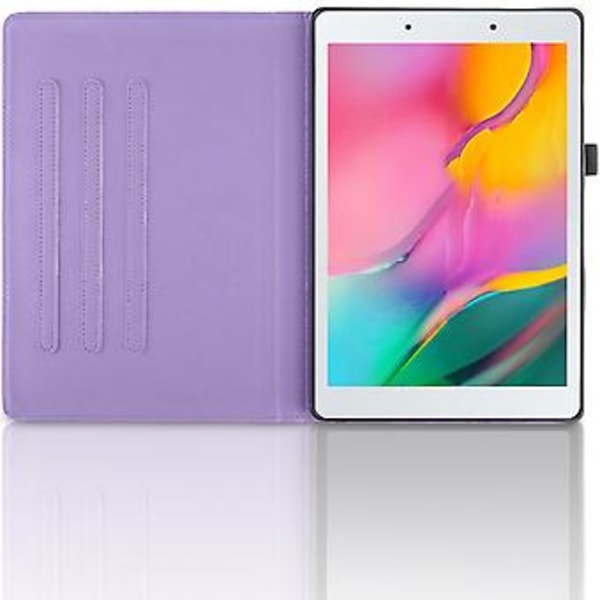 Lærtablettveske for Samsung Galaxy Tab A 8.0 2019 / T290 (Lilla)