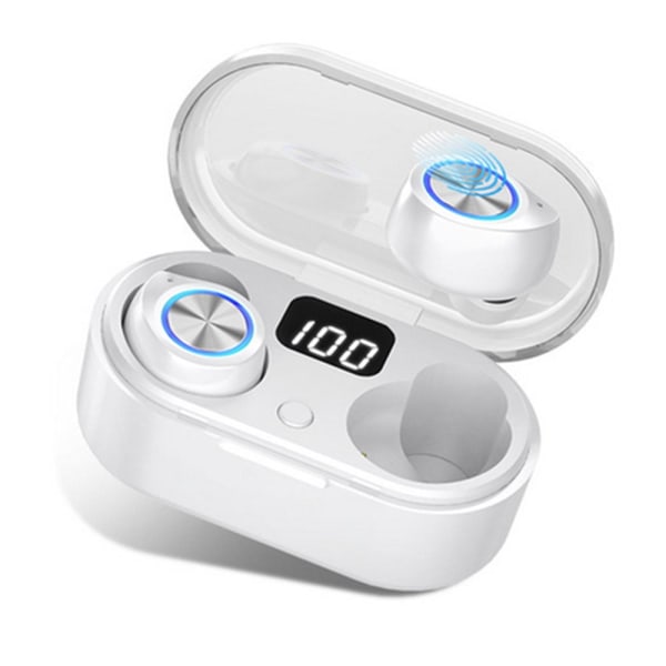 Trådlösa öronsnäckor Bluetooth 5.0 öronsnäckor med 500mAh laddningsbox L