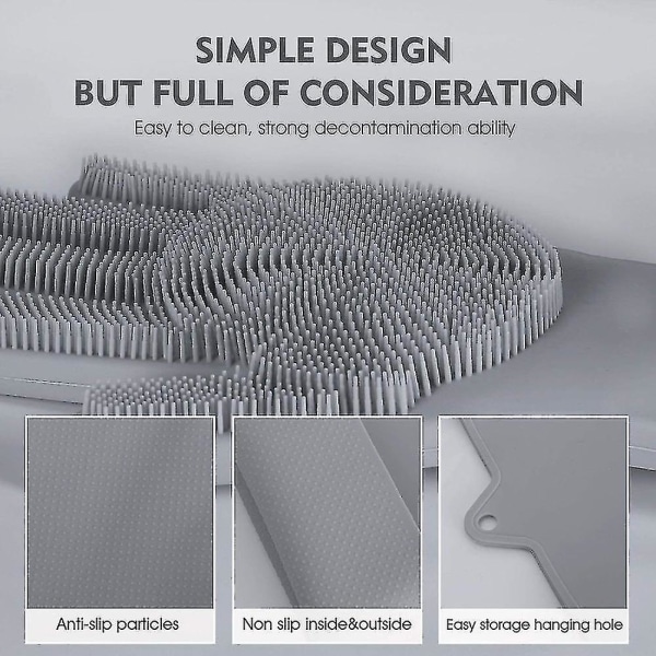 1 pari harmaa astianpesusarja, silikonikumi-sieni, puhdistus