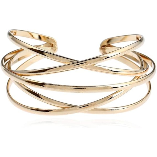 Armband för kvinnor, flerskikts korsbandarmband Op