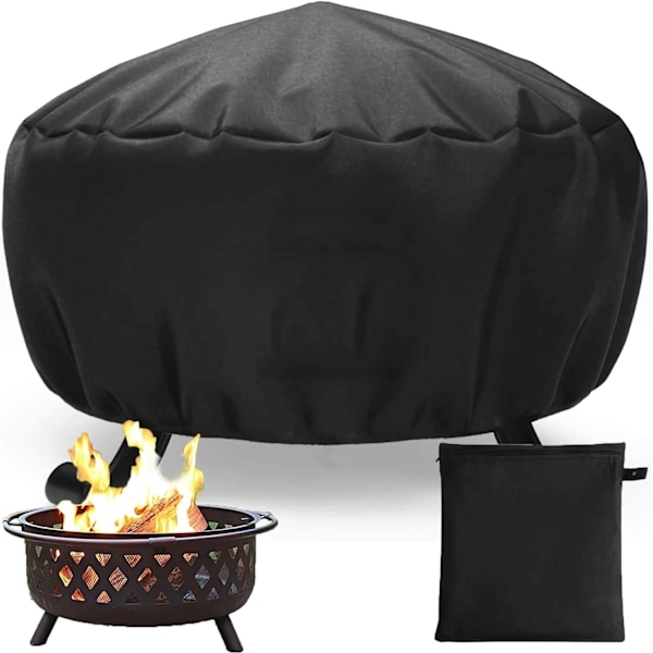 85x40cm Rund Eldstadstäcke Utomhus BBQ Vattentät Oxford med D
