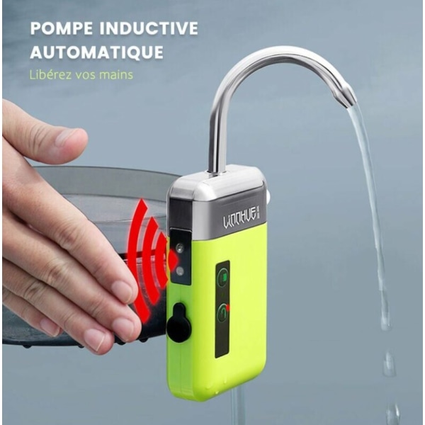 3 i 1 bærbar udendørs vandpumpe med induktions-USB-opladning