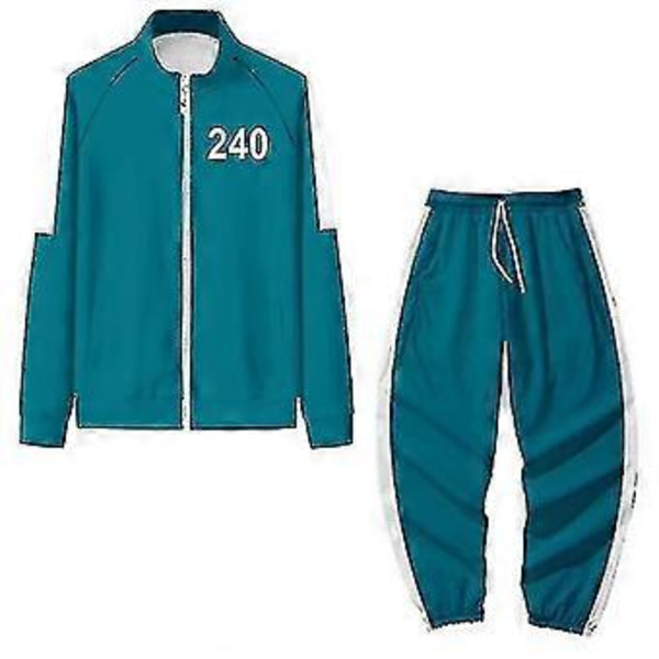 Squid Game Hoodie Tracksuit Set Halloween Party Kostym_jl(2XL 240)