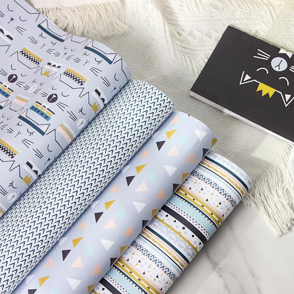 Nytt vitt kraftpapper festival födelsedagspresent inslagning papper diy l