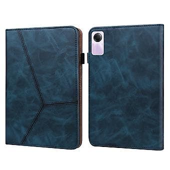 Randig Läderfodral för Surfplatta för Xiaomi Redmi Pad SE (Blå)