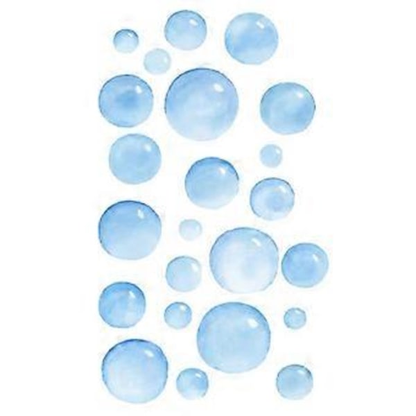 Bubblor Väggdekal Klistermärke Avtagbara Bubblor Dekaler Badrum Väggkonst Dekoration