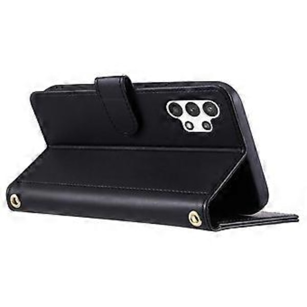 Mobilfodral för Samsung Galaxy A32 5G/M32 5G, Rutmönster Plånbok Crossbody Väska (Stil E)