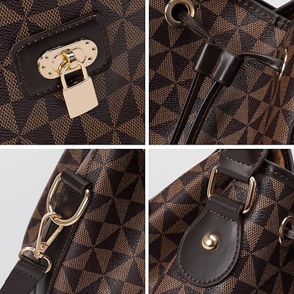 Damer Handväska PU Läder Topphandtag Axelväska Crossbody
