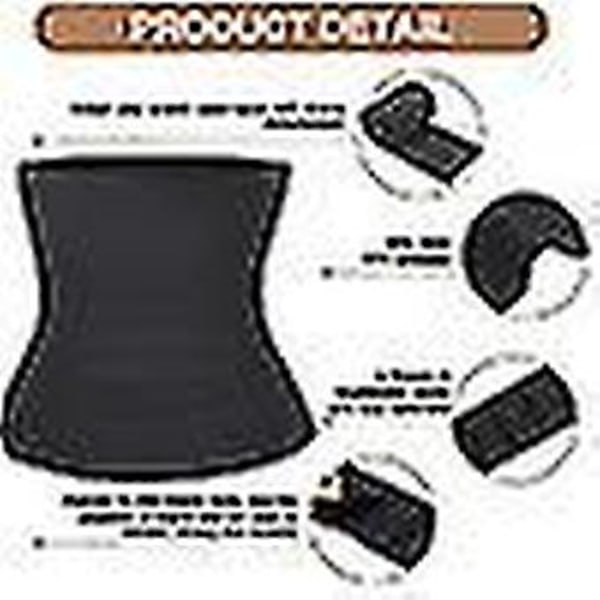 Midjetrener for kvinner Snatch Bandasje Mage Svette Wrap Plus Size Trening Midje Trimmer for Gym Sport (3M)