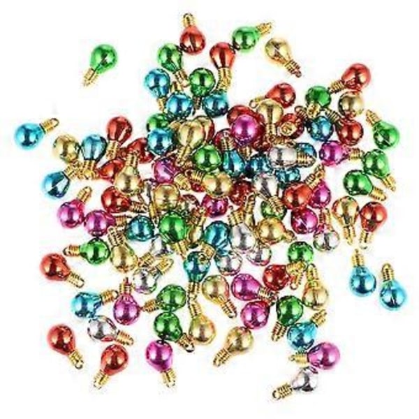 100 st DIY Handgjorda Pärlor Julgran Hängande Glödlampa Pärlor Stora Hål Pärlor Tillbehör för DIY