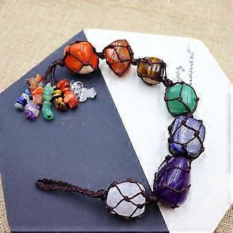 Chakra Hängande Amulett Söt Berlock för Framgångsrik Affärsrikedom Bilvaror