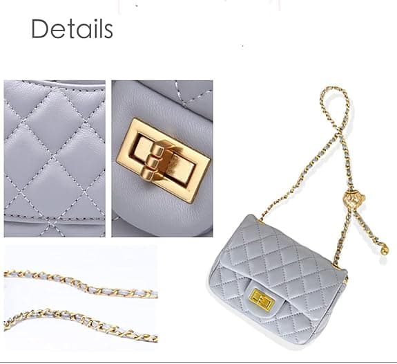 Designer Handväskor Läder Clutch Liten Quiltad Handväska Axelremsväska B