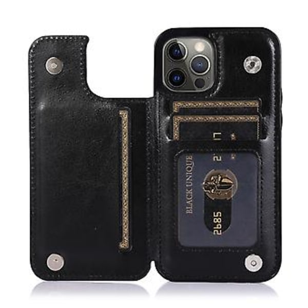 Stødsikker PU + TPU-etui (Sort)