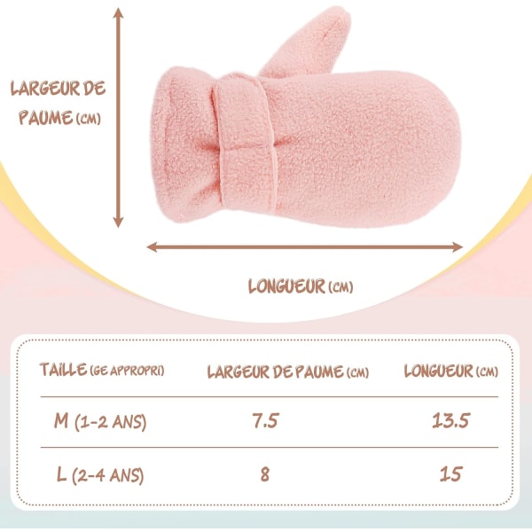 Vinter Baby Vantar Fleece Foder Toddler Pojkar Varma Mjuka Handskar f